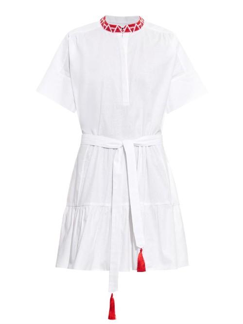 Saloni Ashley Cotton-poplin Dress