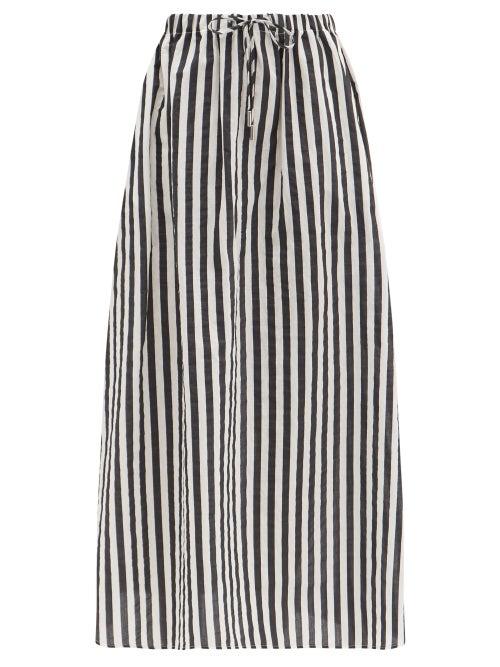 Matchesfashion.com Max Mara Beachwear - Utopico Skirt - Womens - Black White