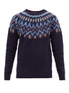 Matchesfashion.com Howlin' - Future Fantasy Virgin Wool Sweater - Mens - Navy Multi