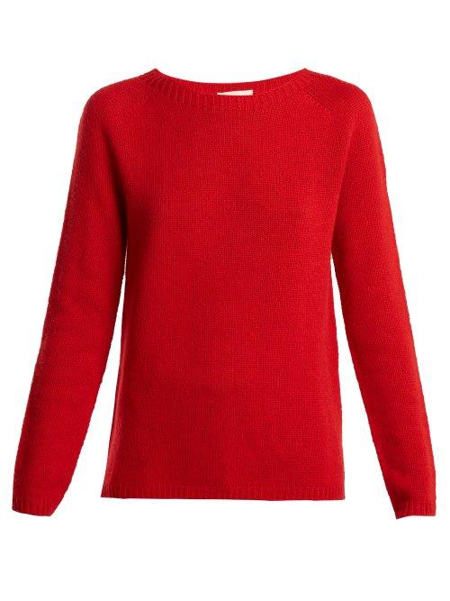 Matchesfashion.com S Max Mara - Relaxed Fit Cashmere Sweater - Womens - Red