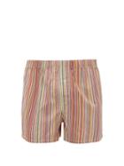 Matchesfashion.com Paul Smith - Signature Stripe Cotton Boxer Shorts - Mens - Multi