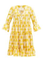 Matchesfashion.com La Doublej - Jennifer Jane Big Pineapple-print Dress - Womens - Yellow Print