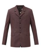 Paul Smith - Contrast-panel Single-breasted Check Wool Jacket - Mens - Multi