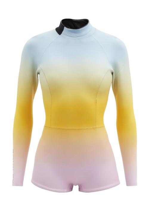 Ladies Beachwear Cynthia Rowley - Sea Ombre 2.5mm Short Neoprene Wetsuit - Womens - Blue Multi