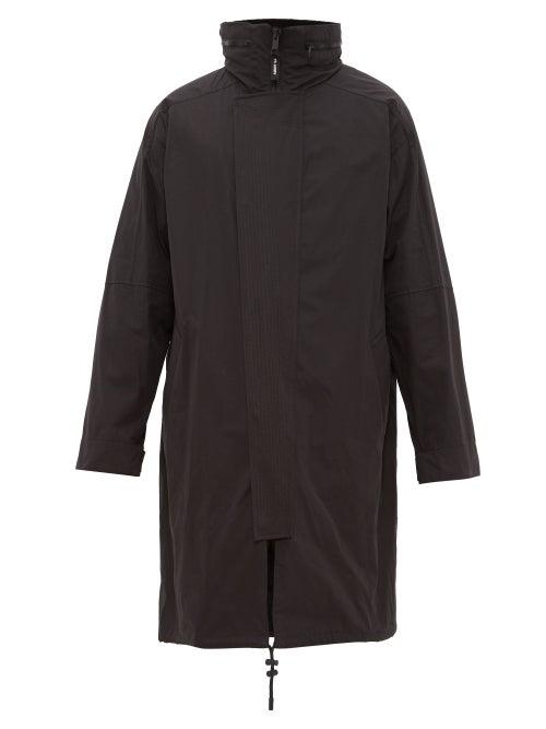 Matchesfashion.com Yves Salomon - Two Piece Cotton Blend & Shearling Parka - Mens - Black