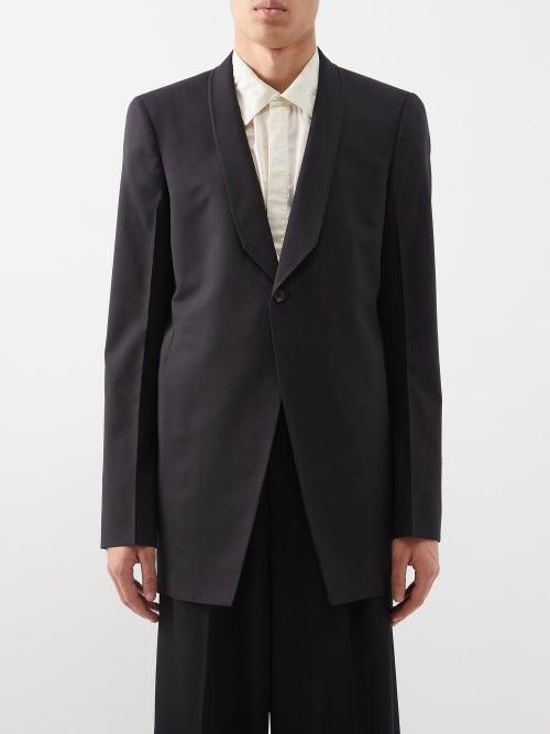 Rick Owens - Walrus Wool-blend Tuxedo Jacket - Mens - Black