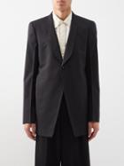 Rick Owens - Walrus Wool-blend Tuxedo Jacket - Mens - Black
