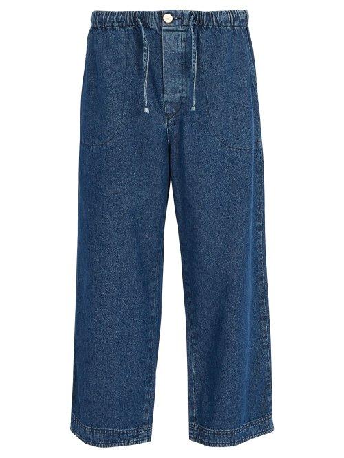 Matchesfashion.com Raey - Drawstring Denim Trousers - Mens - Indigo
