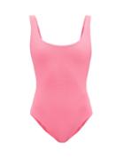 Cossie + Co - The Poppy Scoop-neck Swimsuit - Womens - Light Pink