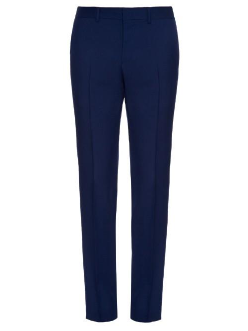 Gucci Slim-leg Wool And Mohair-blend Trousers