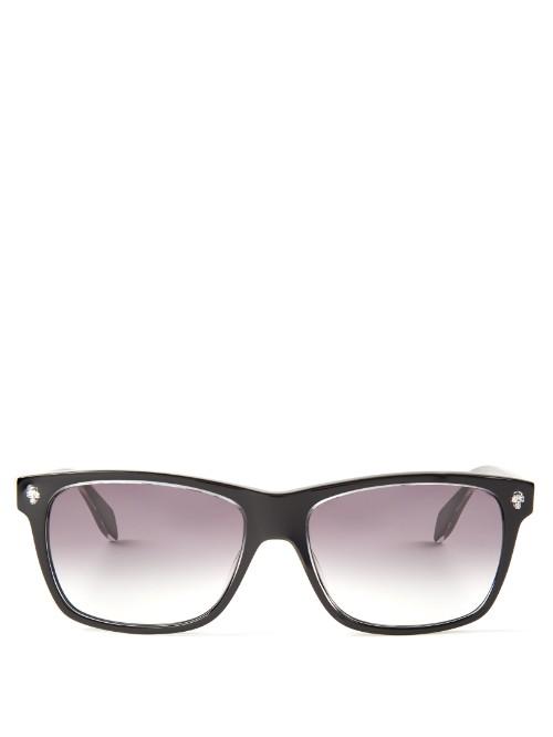 Alexander Mcqueen Ghost Skull Acetate Sunglasses