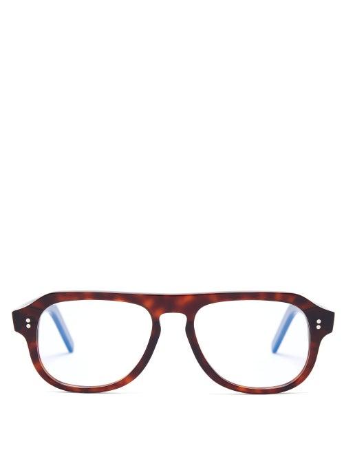 Matchesfashion.com Cutler And Gross - Aviator Acetate Glasses - Mens - Tortoiseshell