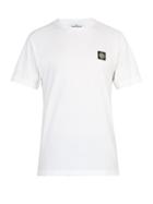 Matchesfashion.com Stone Island - Logo Patch Cotton Jersey T Shirt - Mens - White
