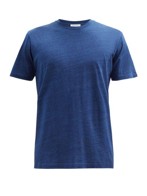 Matchesfashion.com Sunspel - Riviera Cotton-jersey T-shirt - Mens - Indigo