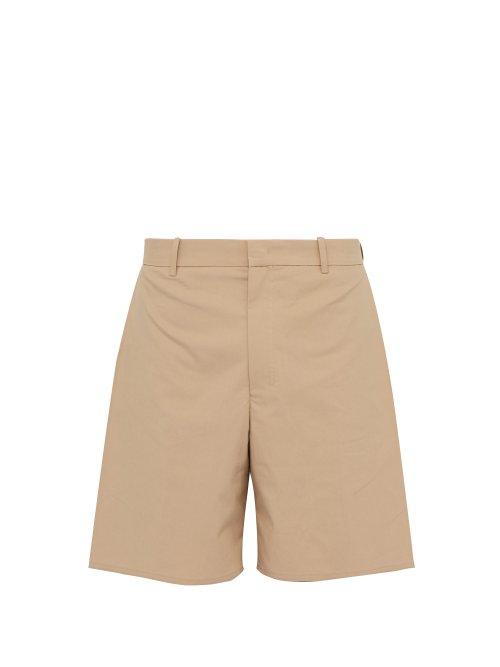 Matchesfashion.com Wooyoungmi - Box Pocket Cotton Shorts - Mens - Khaki