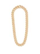 Matchesfashion.com Bottega Veneta - Pav Set Cubic Zirconia Gold Plated Chain Necklace - Womens - Gold