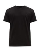 Matchesfashion.com Alexander Mcqueen - Zardozi Embroidered Skull Cotton T Shirt - Mens - Black