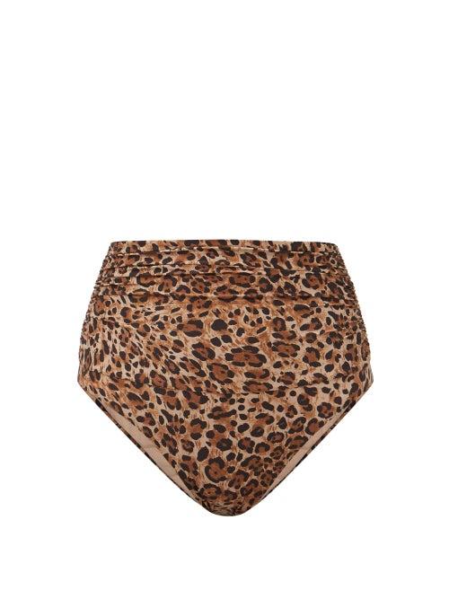 Melissa Odabash - Ancona High-rise Leopard-print Bikini Briefs - Womens - Leopard