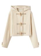 Lemaire - Cropped Felt Duffel Jacket - Womens - Ivory