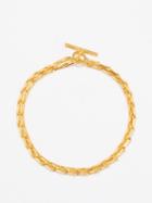 All Blues - Fold Recycled Gold Vermeil Bracelet - Womens - Yellow Gold