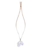 Marni Floral-pendant Leather Necklace