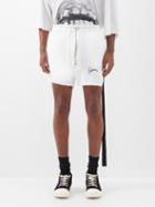 Rick Owens - X Michle Lamy Phleg Cotton-jersey Shorts - Mens - White Black