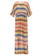 Matchesfashion.com Mes Demoiselles - Cozumel Striped Drawstring-waist Maxi Dress - Womens - Multi