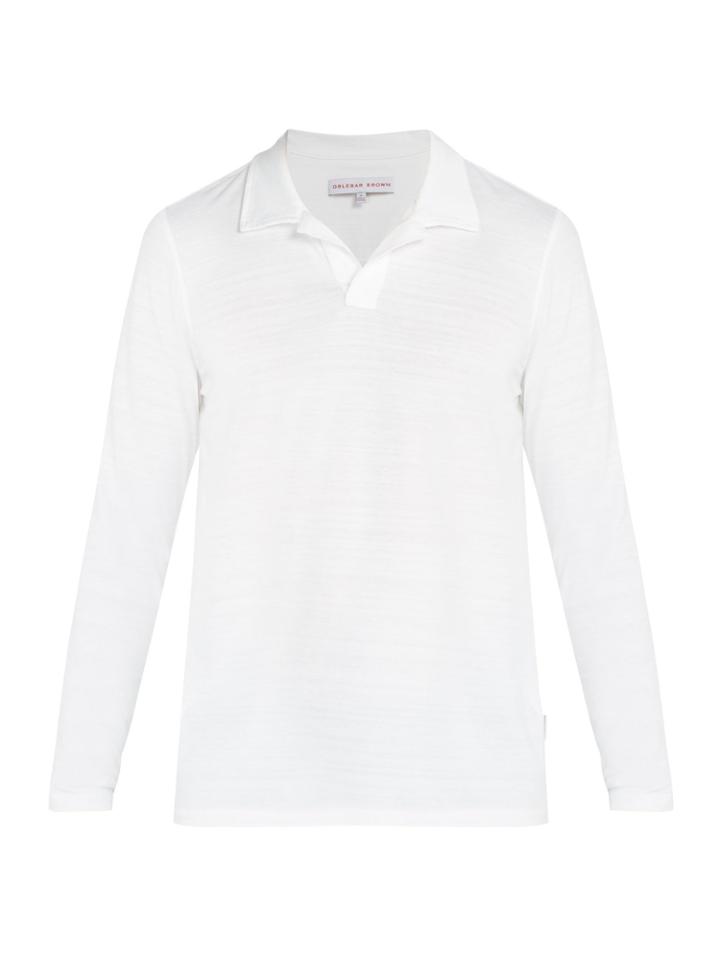 Orlebar Brown Felix Long-sleeved Polo Shirt