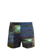 Missoni Patchwork Zigzag-print Swim Shorts