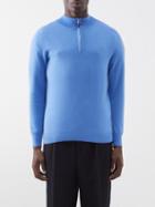 Arch4 - Mr Fenchurch Quarter-zip Cashmere Sweater - Mens - Blue