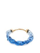 Matchesfashion.com Marni - Braided Perspex Necklace - Womens - Blue
