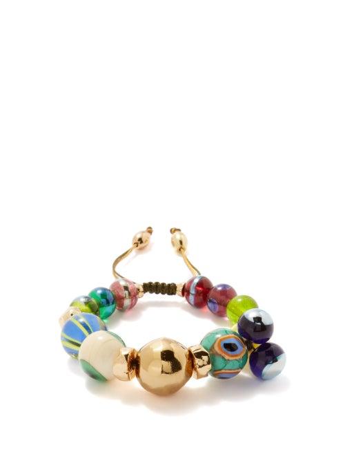 Tohum - Beaded Glass & 24kt Gold-plated Bracelet - Womens - Multi