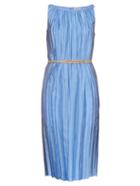 Nina Ricci Gathered Crinkle Twill Dress