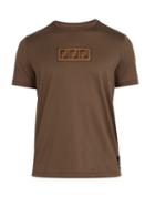 Matchesfashion.com Fendi - Logo Jacquard Cotton T Shirt - Mens - Brown
