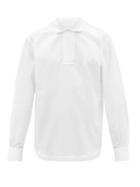 Bourrienne Paris X - Marin Stripe-embossed Cotton-poplin Shirt - Mens - White