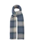Matchesfashion.com Isabel Marant - Suzanne Checked Wool-blend Scarf - Mens - Blue Multi