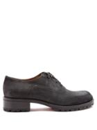 Matchesfashion.com Christian Louboutin - Sopeter Tread Sole Suede Derby Shoes - Mens - Black