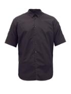 Matchesfashion.com Raf Simons - Sleeve-appliqu Cotton-poplin Shirt - Mens - Black