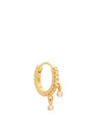 Matchesfashion.com Maria Tash - Diamond Eternity 18kt Gold Single Hoop Earring - Womens - Gold