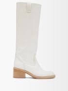 Chlo - Mallo Leather Boots - Womens - Off White