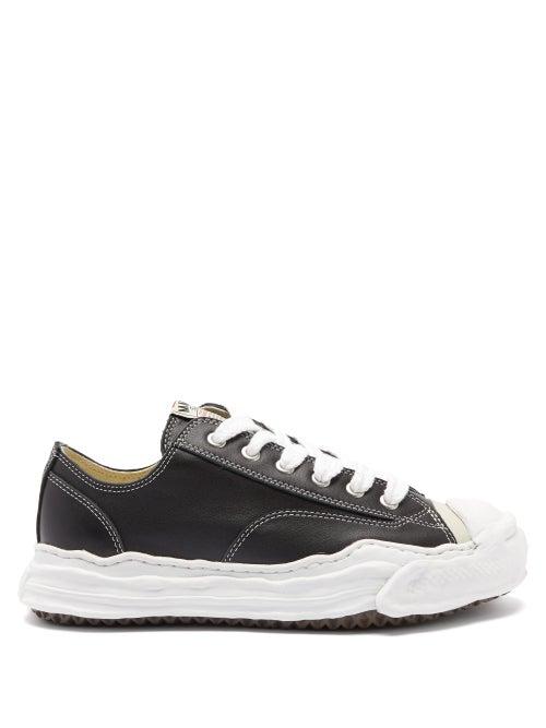 Matchesfashion.com Mihara Yasuhiro - Og Sole Leather Low-top Trainers - Mens - Black