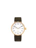 Bravur Bw102 Stainless-steel And Suede Watch