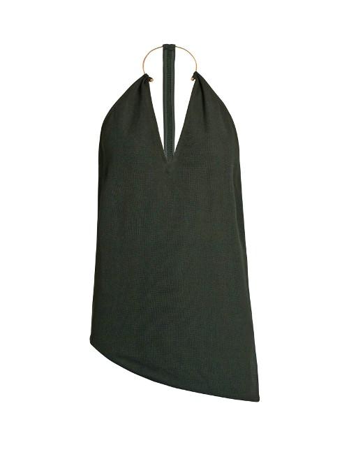 Esteban Cortázar V-neck Racer-back Top