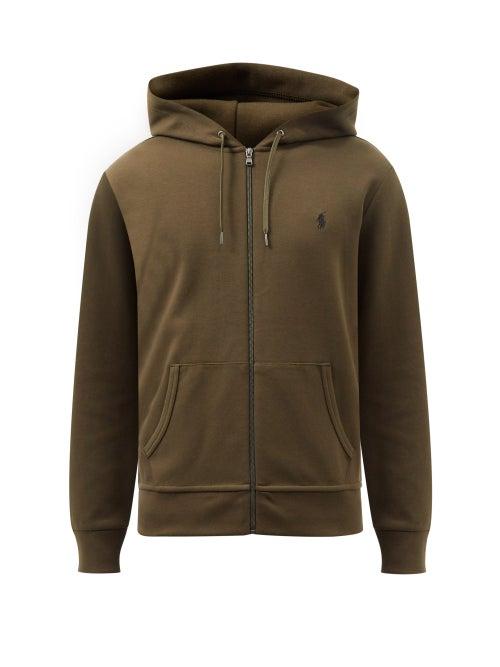 Polo Ralph Lauren - Logo-embroidered Jersey Hooded Sweatshirt - Mens - Green