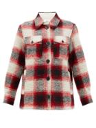 Matchesfashion.com Isabel Marant Toile - Gastoni Plaid Wool-blend Shirt Jacket - Womens - Red Multi