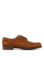 Matchesfashion.com Cheaney - Epson Iii Suede Derby Shoes - Mens - Dark Brown