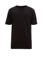 Matchesfashion.com Wardrobe. Nyc - Ribbed Neck Cotton Jersey T Shirt - Mens - Black