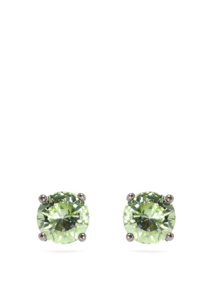 Bottega Veneta Cubic-zirconia And Sterling-silver Stud Earrings
