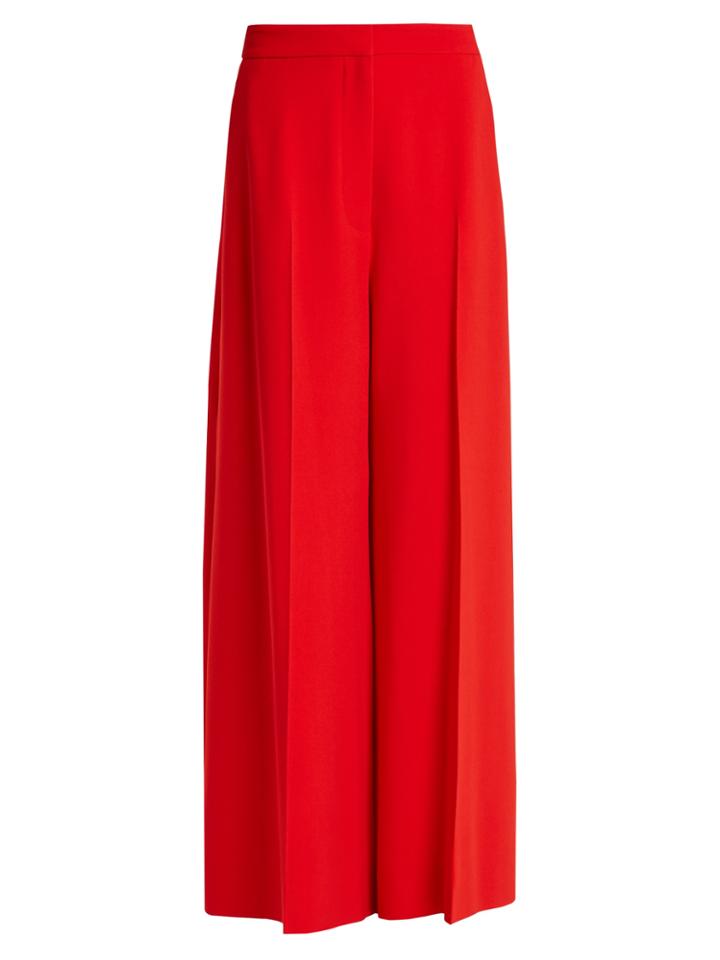 Stella Mccartney Wide-leg Stretch-cady Trousers