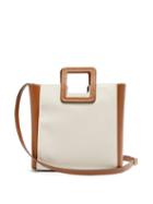 Matchesfashion.com Staud - Shirley Canvas And Leather Tote Bag - Womens - Beige Multi